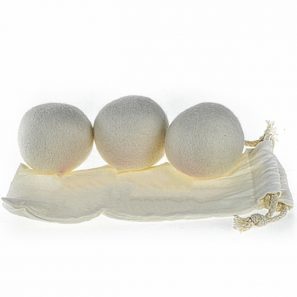 3 XL drogerballen 7cm wit van schapenwol