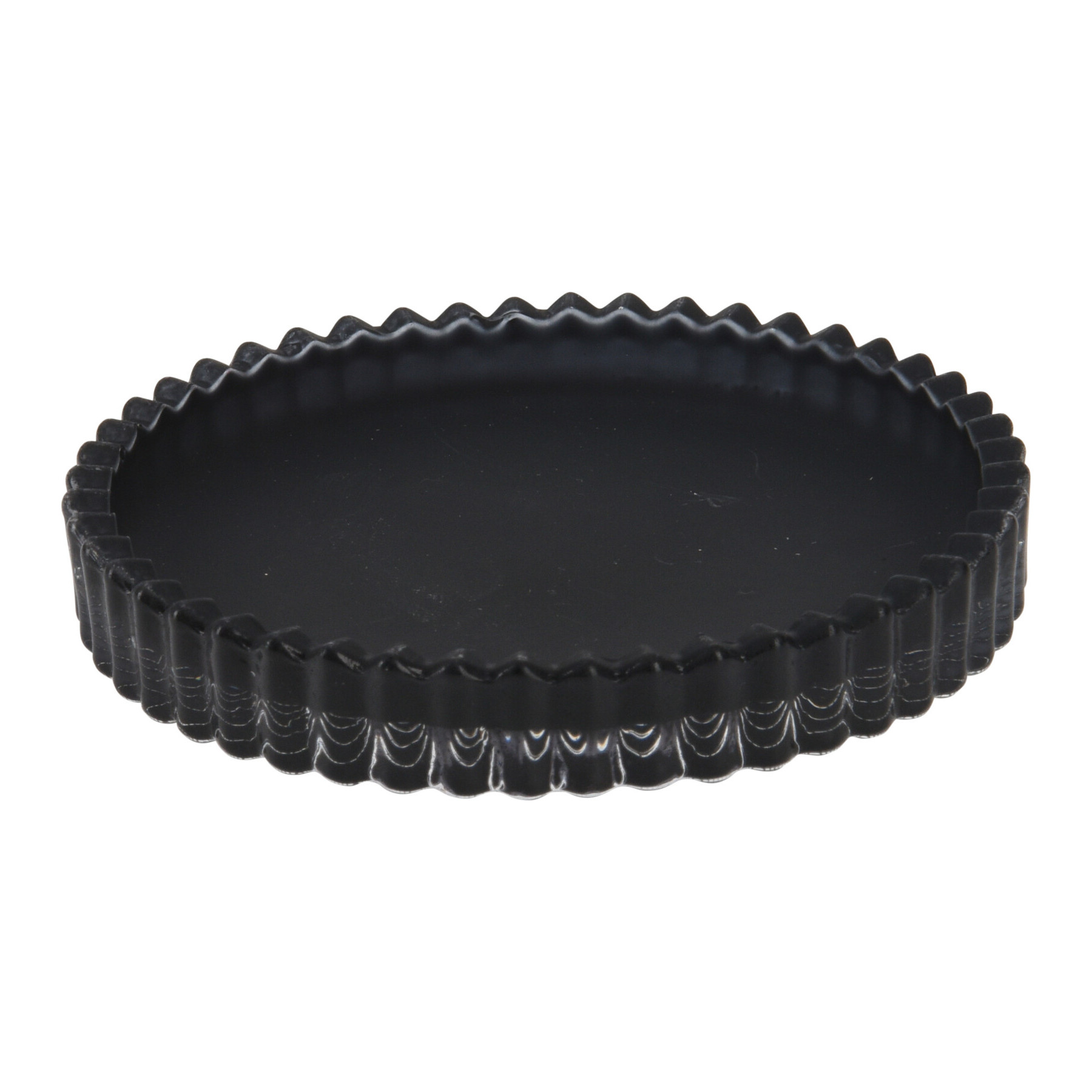 Schaaltjes zwart gekarteld glas 10cm mat en glanzend (per 10 stuks) – B2B