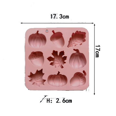 Siliconen mal/vorm HERFST vormen voor kaarsen en amberblokjes