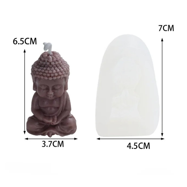 Siliconen mal vorm Boeddha handen op schoot