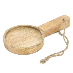 Houten schaaltje rond 9.5cm met hengsel (10 stuks) - B2B