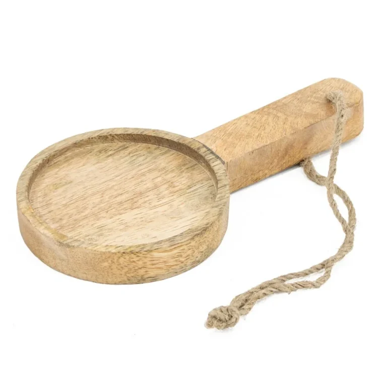 Houten schaaltje rond 9.5cm met hengsel (10 stuks) – B2B