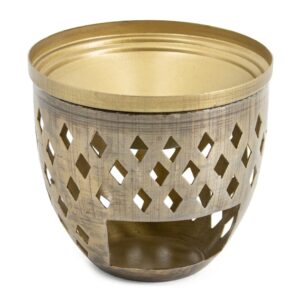 Waxwarmer goud metaal hxb 8x9.5cm - B2B