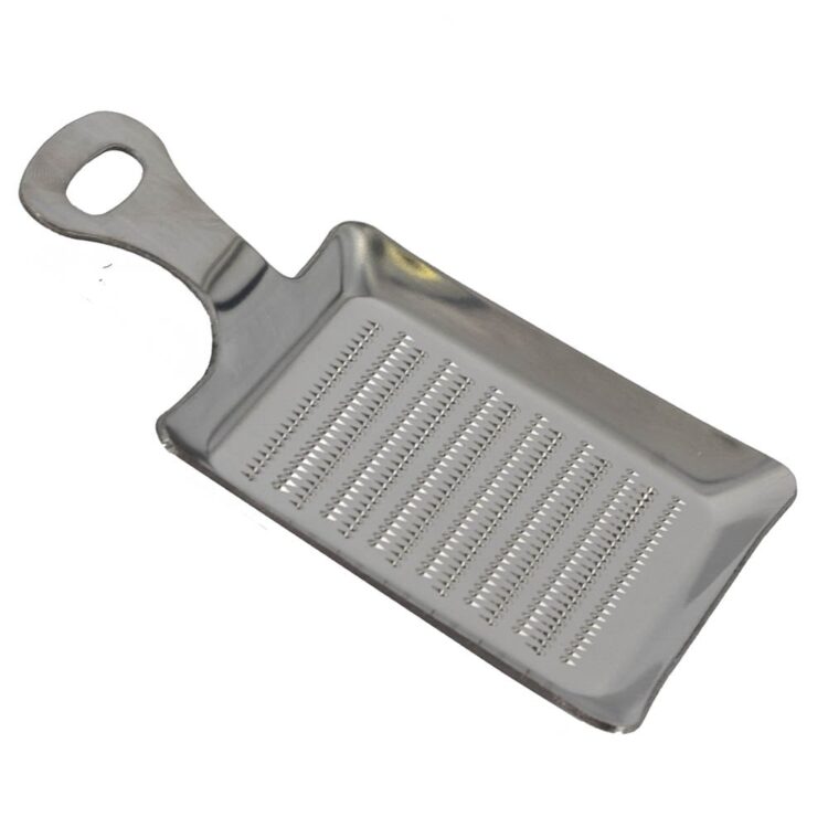 Platte RVS mini rasp zilver (10 stuks) – B2B
