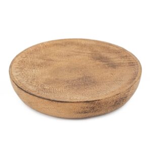 Massief houten schaaltje 12.5cm rond medium (per 10 stuks) - B2B